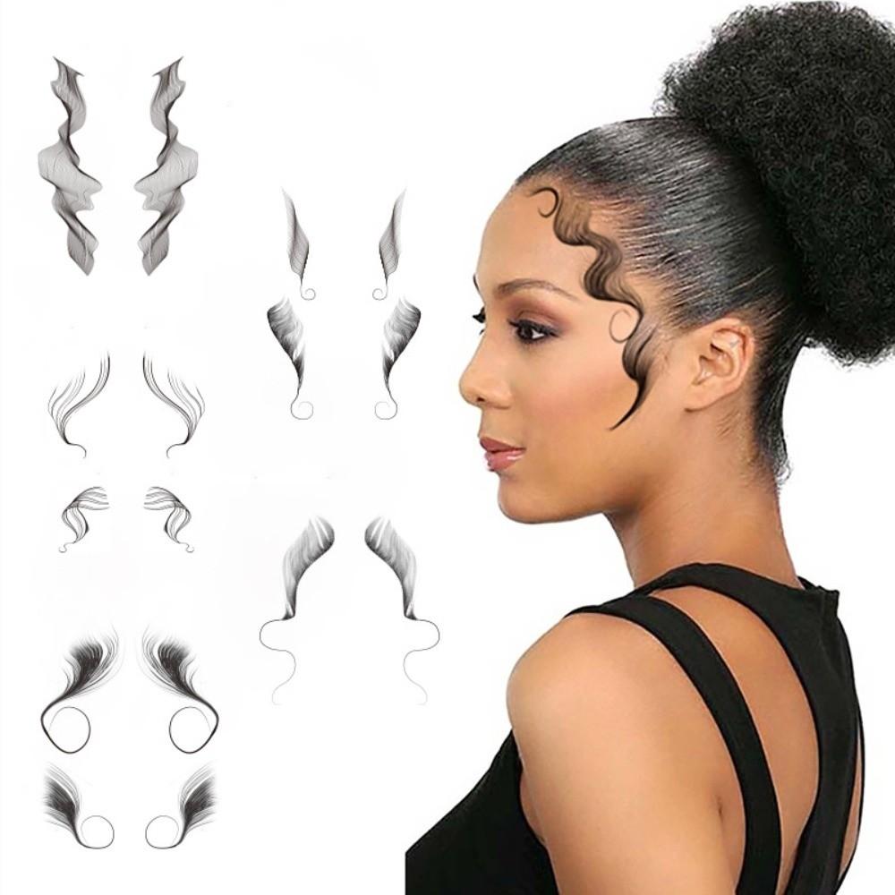 Long Lasting Hairline Stickers Disposable Bangs Stickers Hair Edges Temporary Tattoos  Makeup