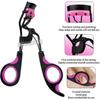 Eyelash Curlers with Comb Lash Curler with 5 Replacement Refills, 3 Combs, 10 Seconds Curl and Lifted Lashes Black and Purple