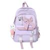 Spring New Ins Style Soft Girl Cute Girl Backpack College Students' Lightweight Checked Backpack