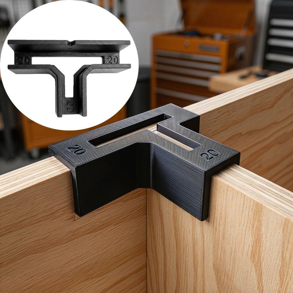 Easy Install Wooden T-Shaped Bracket Durable Fixing Support Corner Brace Reinforced DIY Projects