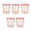 5Pcs 50/150/250/380ML Transparent Glass Pickle Bottle with Lid Multifunctional Strawberry Jam Spice Storage Jar Reusable Empty Food Container