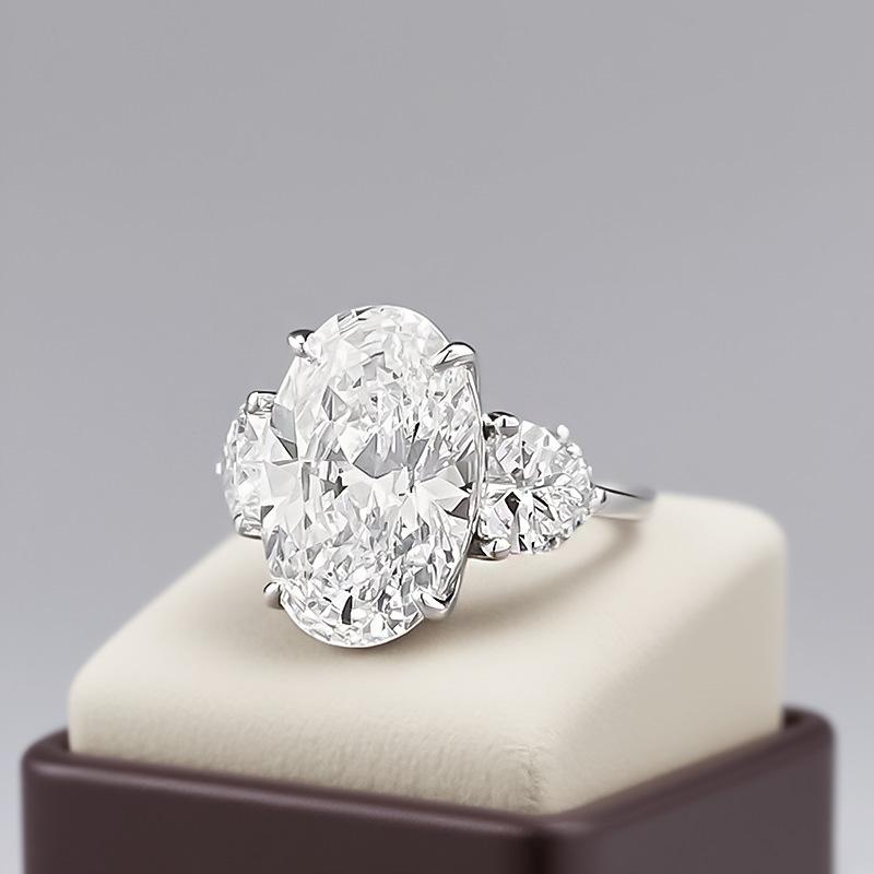 Hui Zhi Yi S925 Silber Ovaler Ring - Europäischer & Amerikanischer Stil Heißer Verkauf