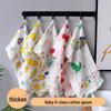 Baby Soft 6-Layer High-Density Cotton Towel - Super Absorbent Washcloth for Infants & Toddlers.