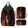 Printed Backpack Set 3-Piece Cartoon Movie Themed School Bag for Kids