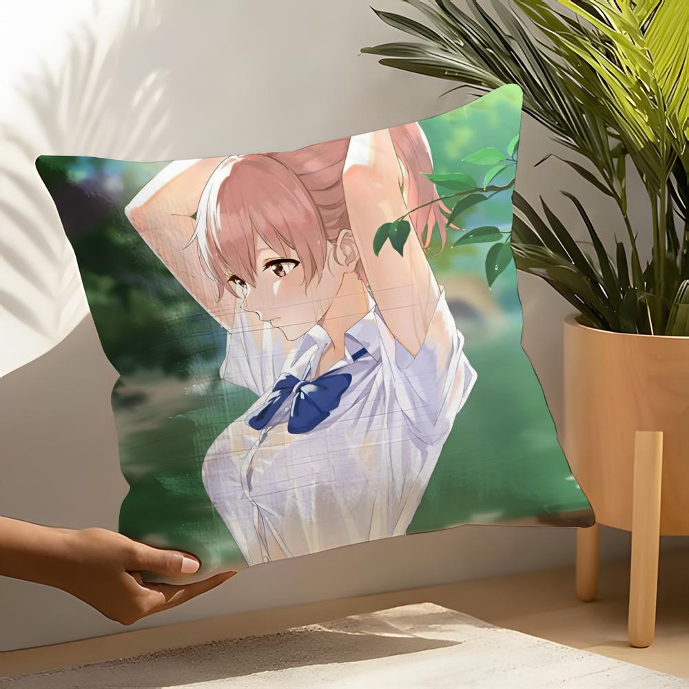 A Silent Voice - Koe No Katachi Pillow Case Linen Cushion Covers For Decorative Sofa Home Pillows Case Car Chair Pillows Cases