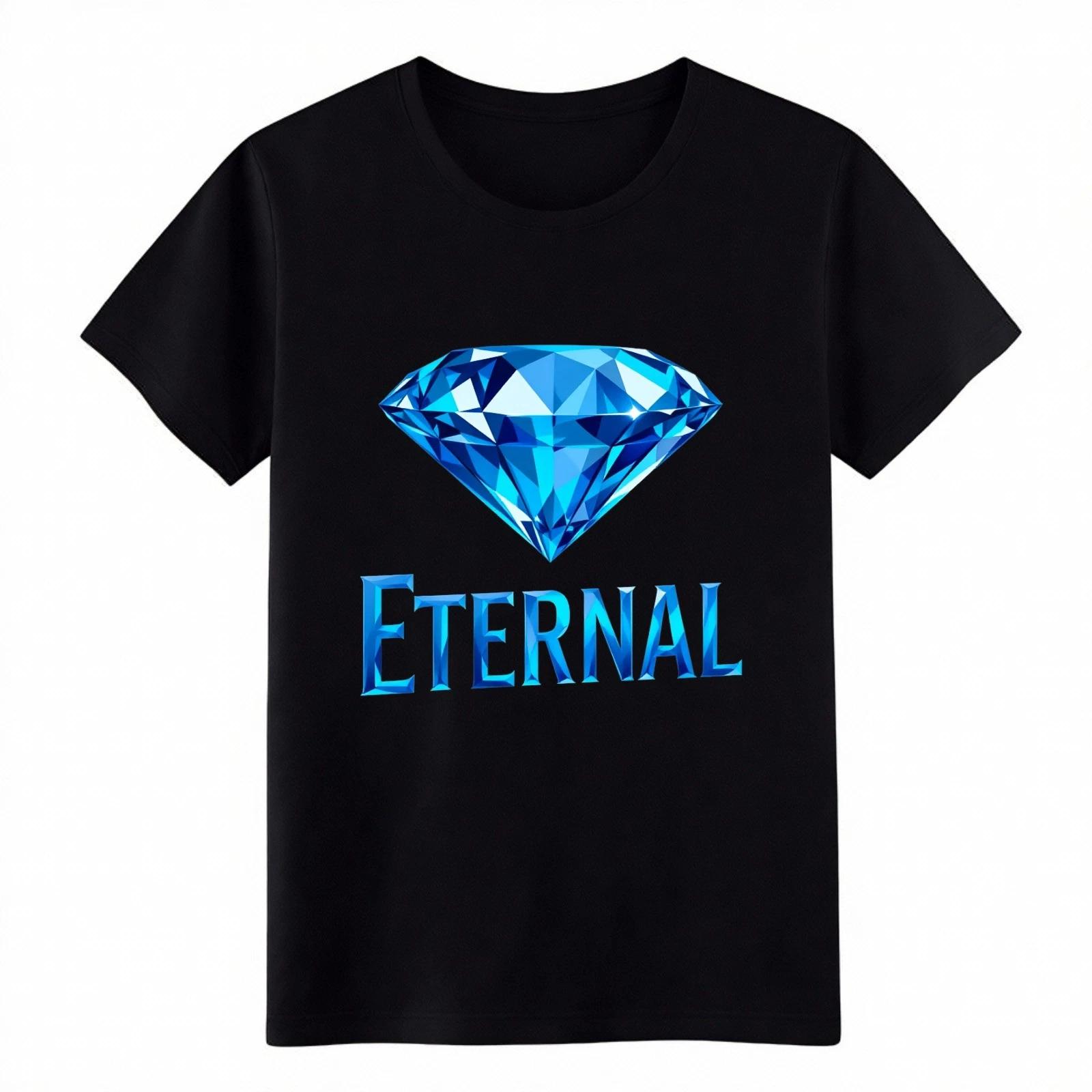 

Unisex Eternal Blue Diamond Graphic Tee|Hip-Hop & Luxury Inspired Fashion Shirt S