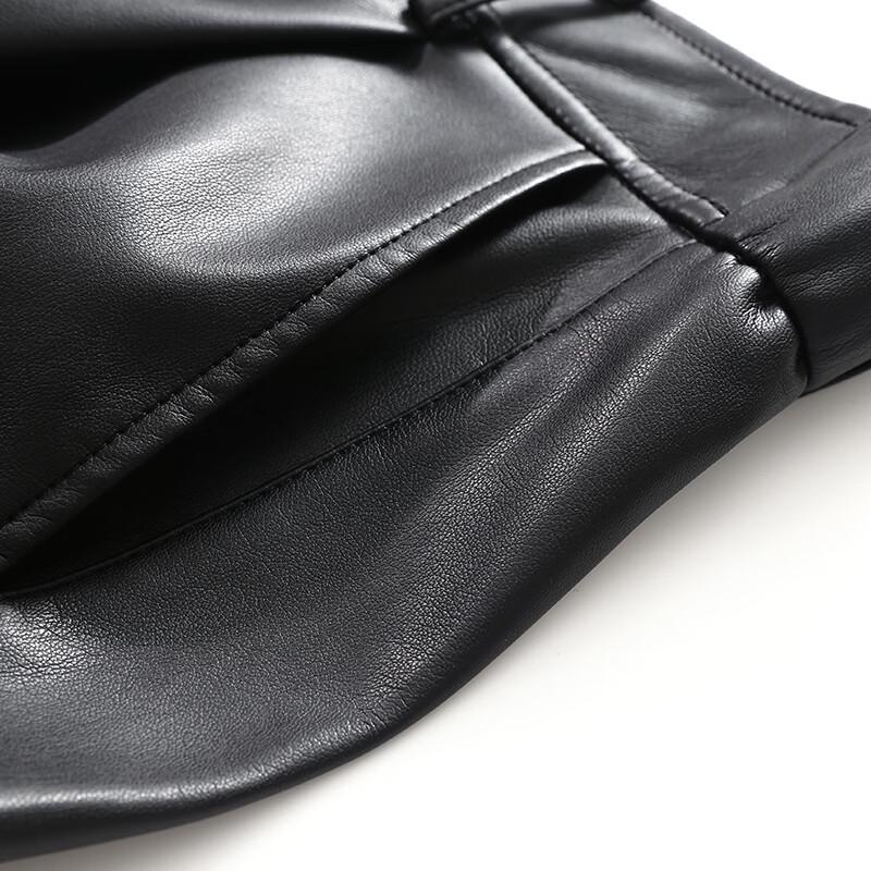 Ta Tu Petite High-Waist Elegant PU Leather Wide-Leg Pants