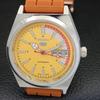 VINTAGE REFURBISHED SEIKO 5 AUTOMATIC 6309A JAPAN MENS YELLOW WATCH a440897-4