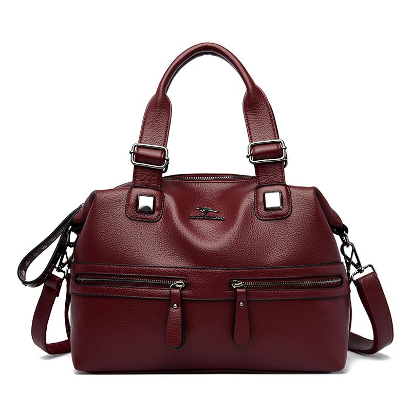 Soft Leather Shoulder Bag for Women Crossbody Bags Large Capacity Luxury Brand Designer Casual Bag
