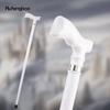 White Wooden Single Joint Fashion Walking Stick Decorative Cospaly Party Walking Cane Halloween Mace Crutch  Wand Crosier 94cm