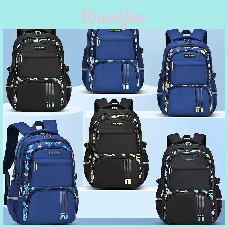 Kids School Backpack With Letter Print And Ultralight Nylon For Boys Grades 34