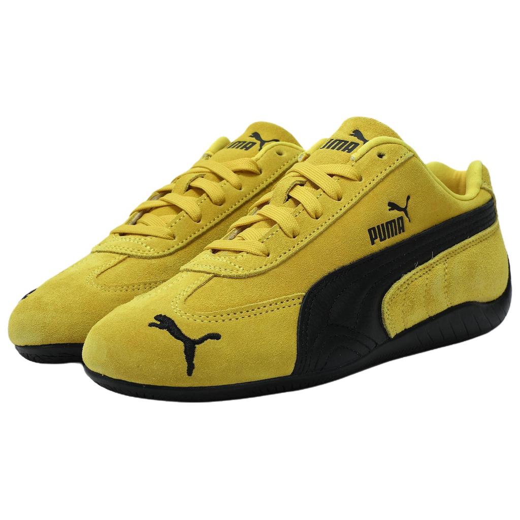 New PUMA Speedcat Collection Low Top Casual Shoes Unisex Yellow Black 406329-19
