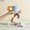 Contrasting Ceramic Mugs Personality Couple Coffee Mug Water Cup Breakfast Cups Milk Cup Milk Tea Cup Tea Mug Juice Glasses