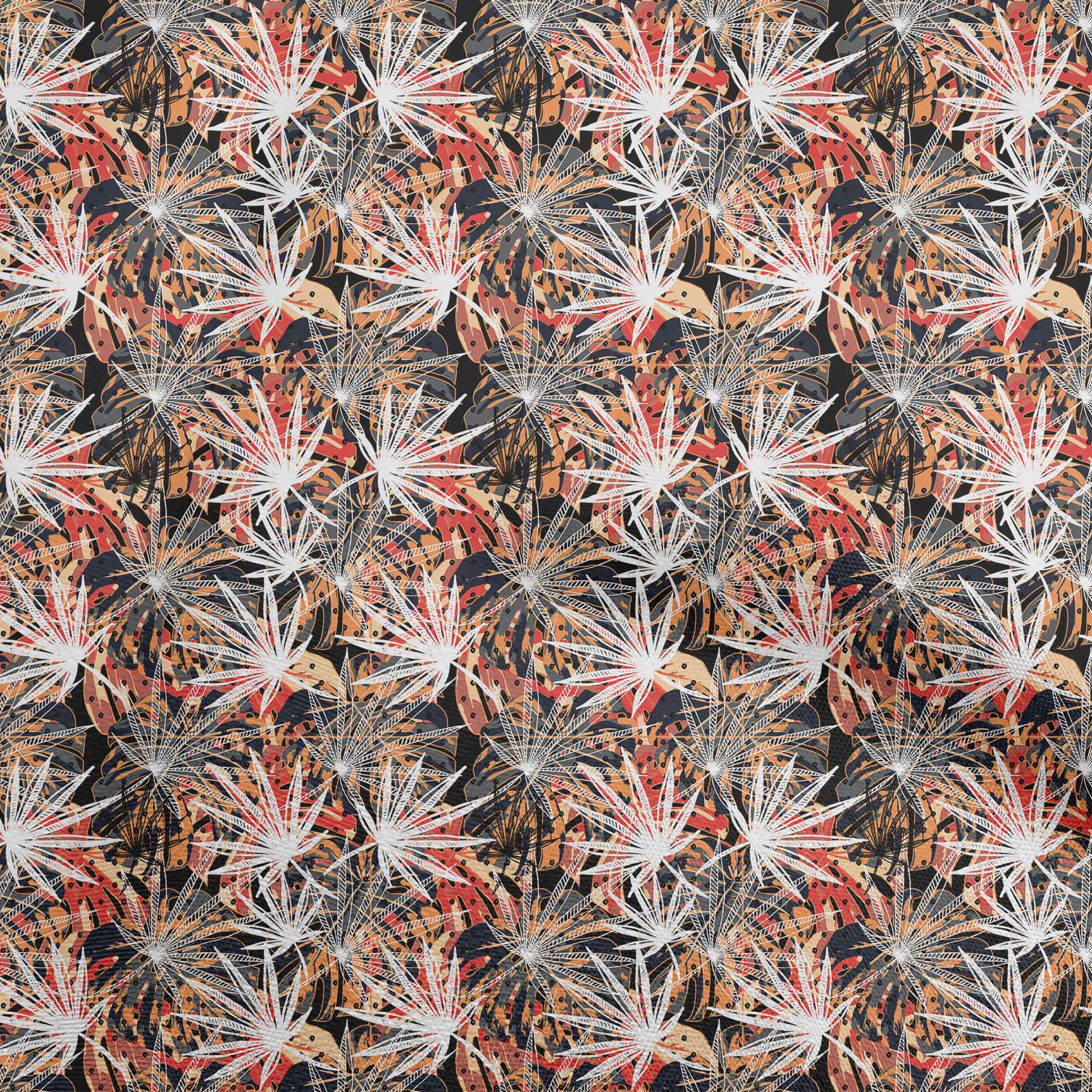 

oneOone Бавовна Flex Пурпурова тканина Листя Швейні Ремісничі проекти Принти на тканині 40 дюймів 42 Inch Wide - Viscose Chiffon помаранчевий