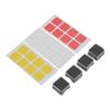 4PCS Double Layer Keycaps with Transparent Cover   Removable Stickers ABS Mechanical Keyboard Replacement Keycaps