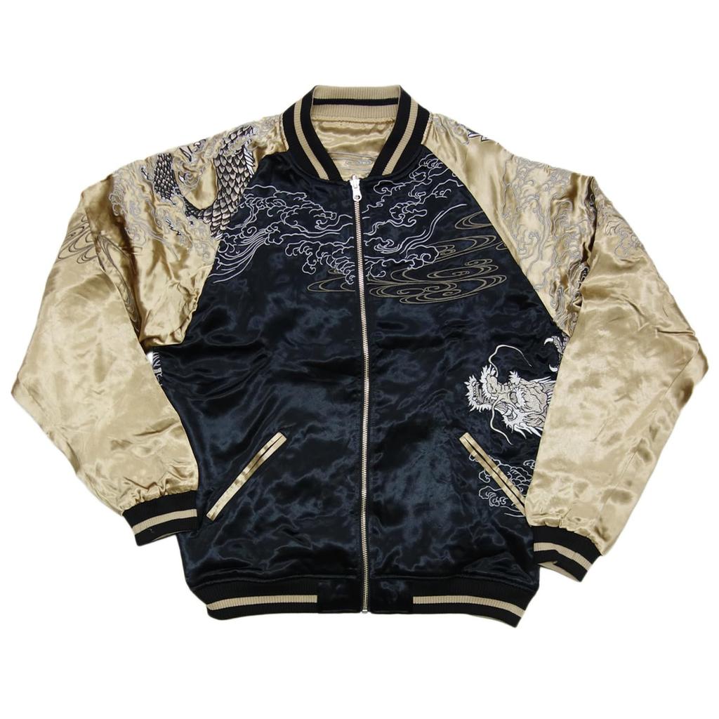 Karakuri Damashii Sukajan Japonský vzor 233067 [Karakuri Tamashii] Pánský (LL(XL), Černá)