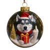 Funny Dog Christmas Ornament Cute Mischievous Dog Decor with Playful Expressions Festive Gag Gift for Pet Lovers