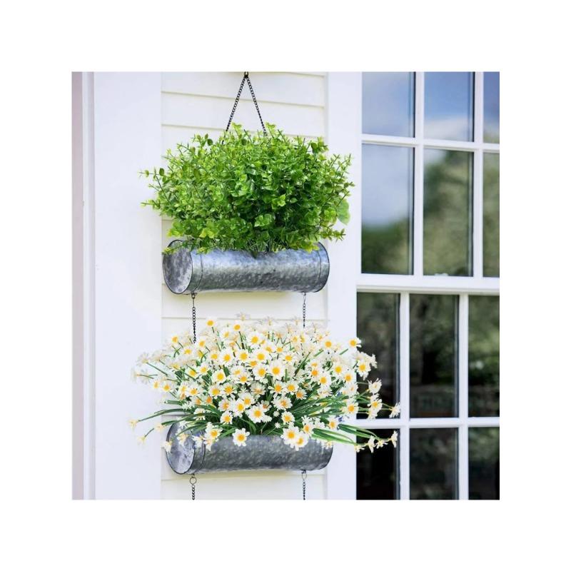 Top Quality Plastic Artificial Plants Green Eucalyptus Leaves Stems For Wedding Home Decoration Flower Office Kitchen Garden