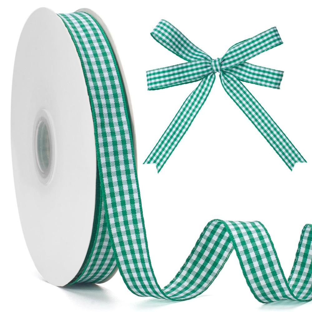 2CM Plaid Ribbon 50 Yard Korean Ribbons Creative Roll of Satin Ribbon Party Decoration