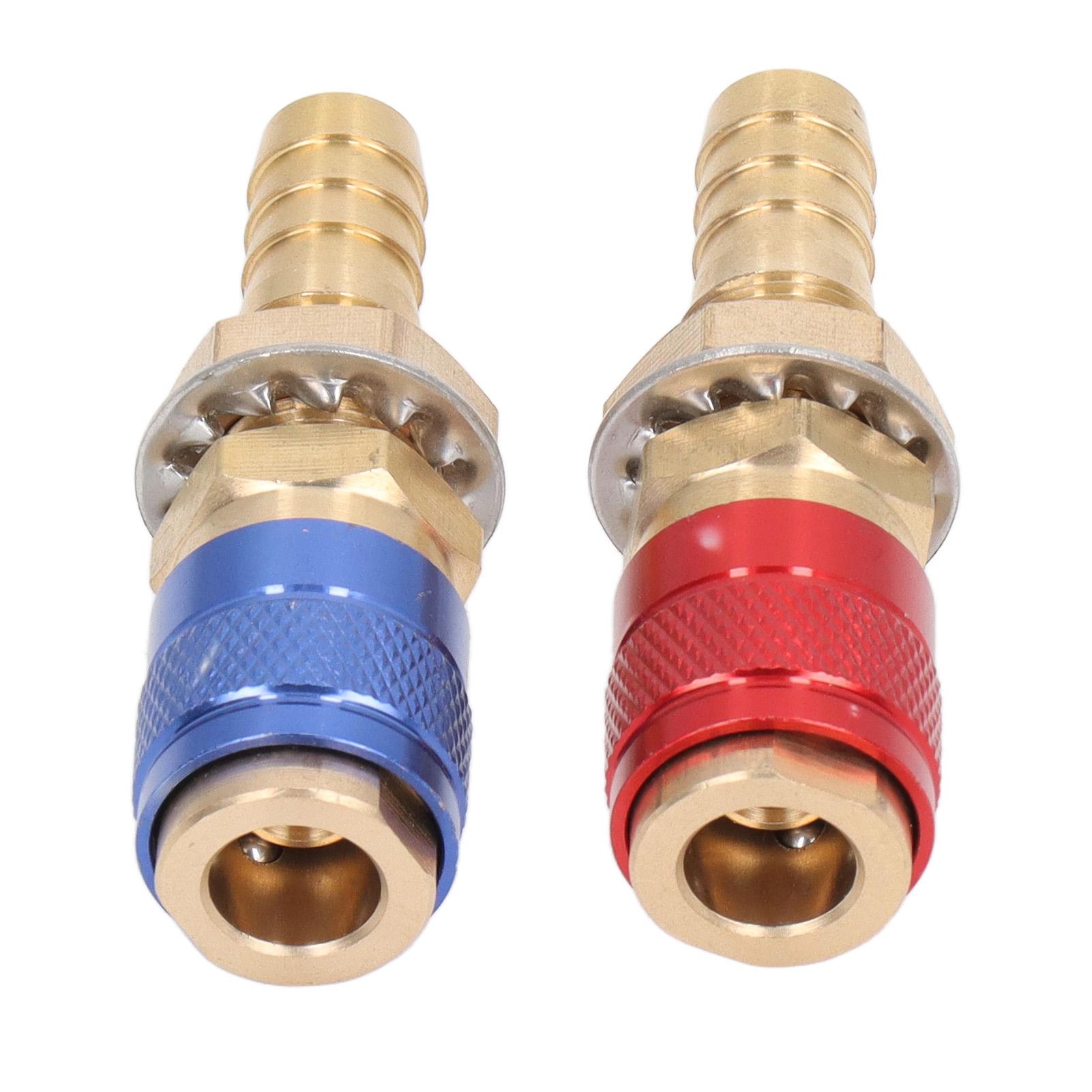 

Water Cooled Gas Adapter Portable Brass Quick Connector with Plug for PTA DB MIG TIG Welding Torch 10mm / 0.39in Dia
