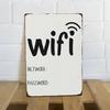 Vintage Rustic Metal Wall Sign - WiFi Network & Password Decor, Iron Art for Home, Office, Café, &Garage, Suitable for Indoor/