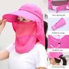 UV Protection Tea Picking Cap Anti-uv Beach Cap Detachable Fisherman Cap  Women