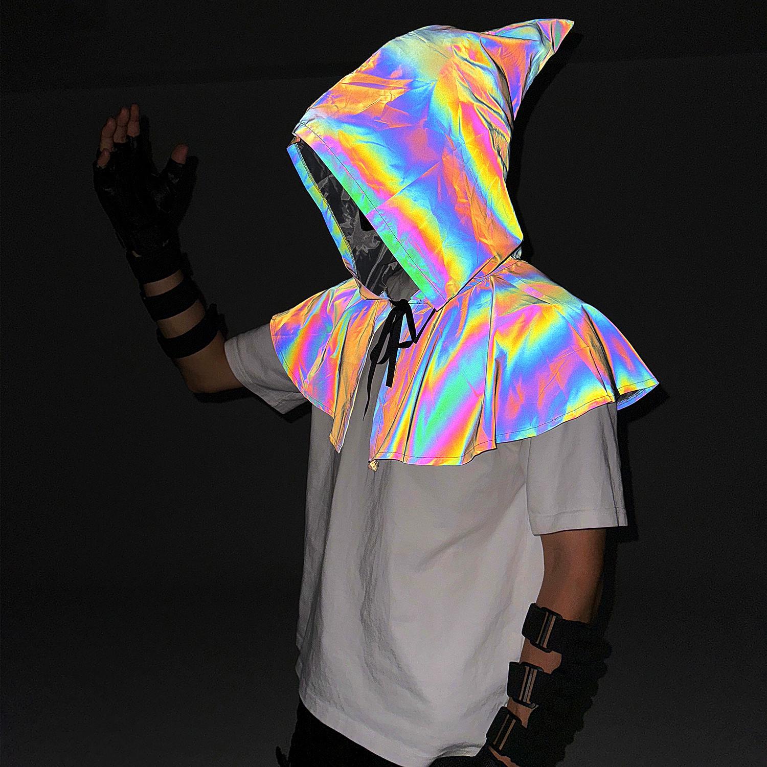 

Iridescent Reflective Halloween Magic Cape One Size чорний