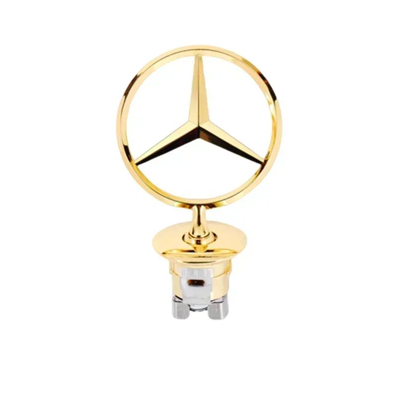 

Передний Значок-Эмблема на Капот Автомобиля для Mercedes Benz W202 W203 W204 W205 W208 W210 W220 GLA CLA GLC GLK GLE Аксессуары