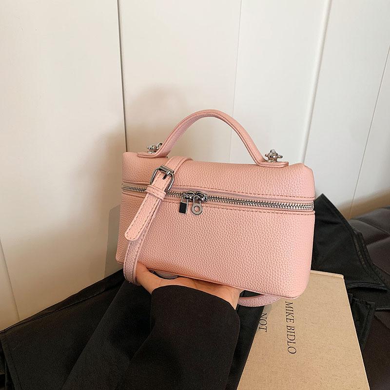 Neue modische High-End-Ketten-Tasche in Unifarbe, tragbar, Schultertasche, Umhängetasche, trendige Damenhandtasche