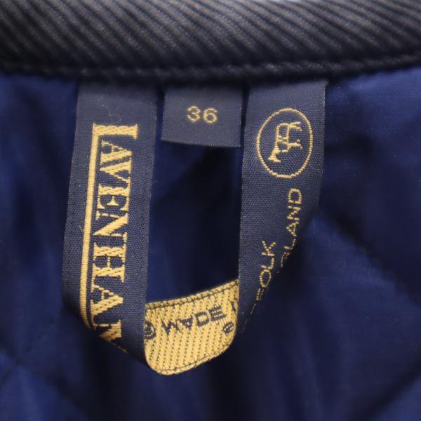 LAVENHAM Quilted Jacket 36 Purple Hood Women Used