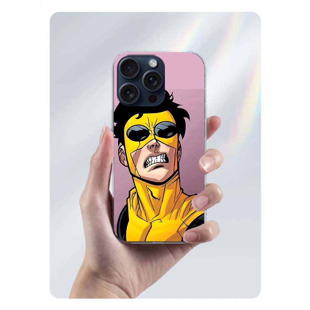 Cartoon Invincible Clear Phone Case For Iphone 17 Air 16 Pro Max 15 Pro 14 Plus 17E 16E 11 13 12 Mini Cover Cases Fundas Cell TP