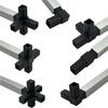 1Pcs 2/3/4/5-Way Square Pipe Fitting 20/25/30mm Cross Pipe Fitting  for 20/25/30mm Square Pipe