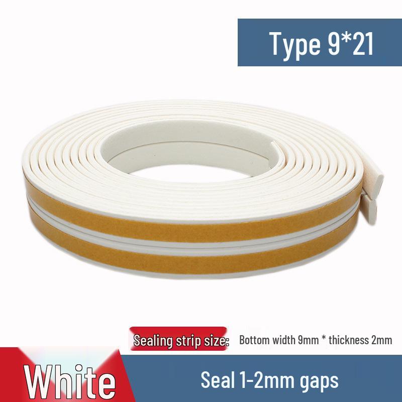 Self-Adhesive Weatherproof Door & Window Foam Seal Strip - 6m, Soundproof & Insulating