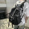 Black Backpack Men'S Trendy Brand Nylon Backpack Casual Student Large-Capacity Schoolbag Women