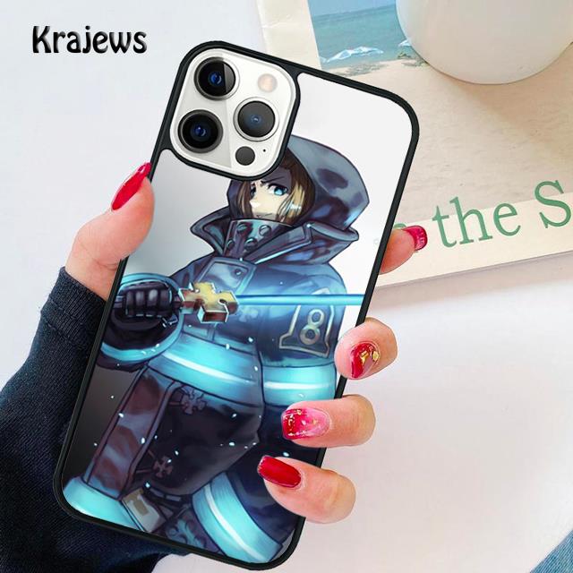 

Мягкий чехол для телефона Anime Fire Force Shinra Kusakabe для iPhone 14 5 SE 2020 6s 7 8 plus X XR XS 11 12 13 mini pro max coque Samsung S22ultra