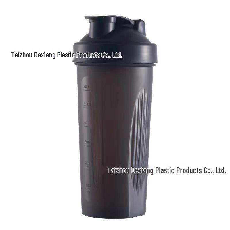 Butelka shaker sportowy cylindryczny 600 ml z kulką, możliwość personalizacji logo