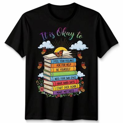 Es ist okay, nicht okay zu sein Kinder Psychische Gesundheit Bewusstsein Design Unisex T-Shirt
