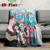 Zombillenium-inspired 2D Flat Pattern Flannel Blanket High quality All Seasons Warmth and Comfort Perfect for Christmas Gifts.PMT0914225