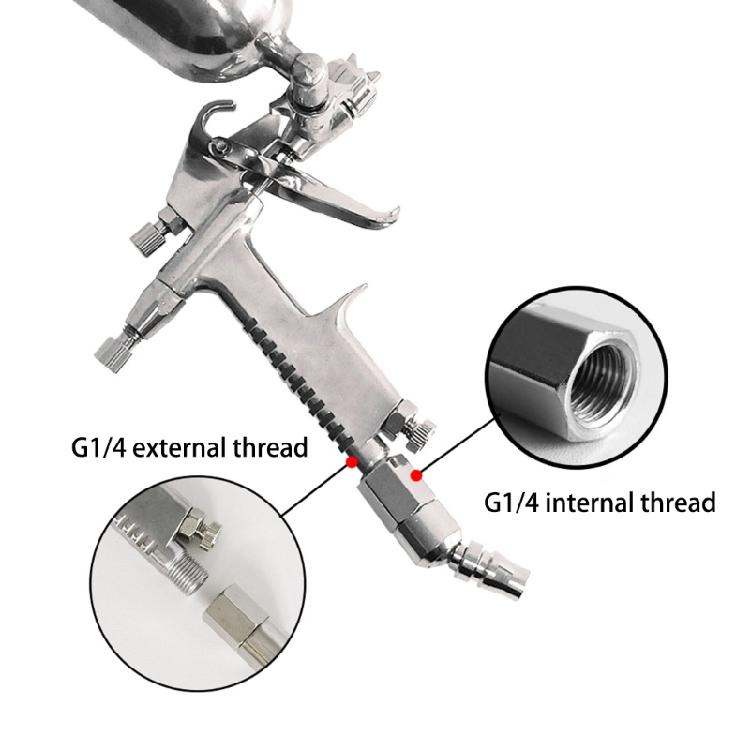 Copper Steel Universal Joint Adapter Fitting Quick Connection For Air Compressor 360 Degree Freedom Efficient Sprayed Guns