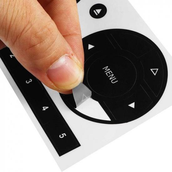 Car Radio Stereo Worn Peeling Button Kit Decals Stickers For Fiat 500 2011-2016