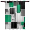 Tende per finestre di arte astratta patchwork nero arancione per soggiorno cucina tende mantovane tende alla moda per camera da letto