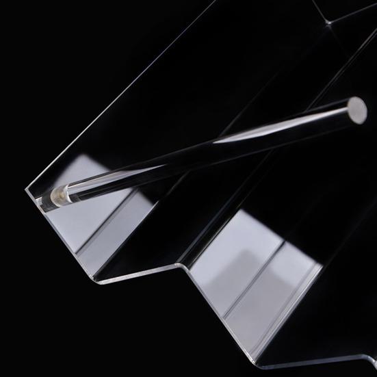 Raft de depozitare pentru birou, transparent, mai multe straturi, cu suport de încărcare mare, raft detașabil pentru afișaj, pentru ochiuri pentru degete, organizator de parfumuri, produse cosmetice pe niveluri