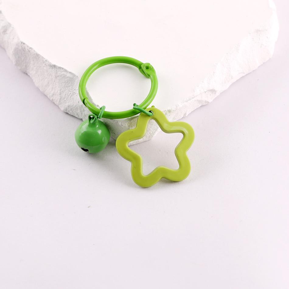Korean Style Sweet Acrylic Star Keychain Pendant with DIY Perler Beads