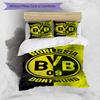 3pcs Football Team (5) Design Cover Set - HD Printed Bedding with 1 Cover and 2 Pillowcases - Perfect for Home and Dorm Decor