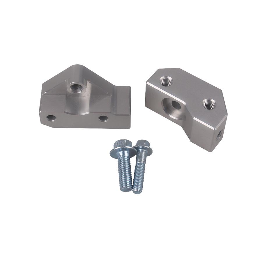 Knock Sensor & Harnesses Relocation Brackets Aluminum For GM Gen III LS LR4 LQ4
