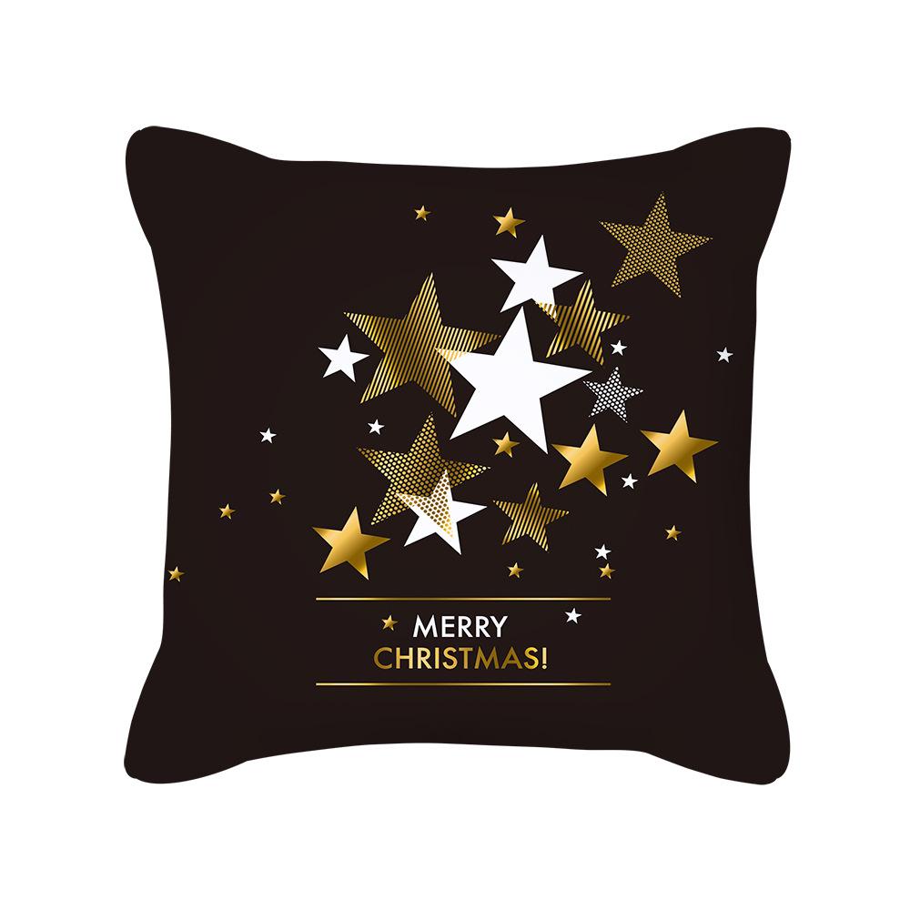 New Nordic Christmas Golden Sofa Pillow Cover Bedside Cushion Cover