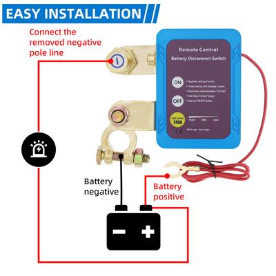 Battery Disconnect Power Switch 12V 240A Shut Off Cut Off Kill Switch With Remote Control Switch For Car Truck