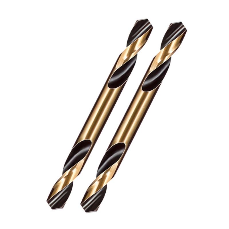 6Pcs Double Headed Auger Drill Bits For Metal Stainless Steel Wood Drilling Power Tool 3mm/ 3.5mm/ 4mm/ 4.5mm/ 5mm/ 6mm