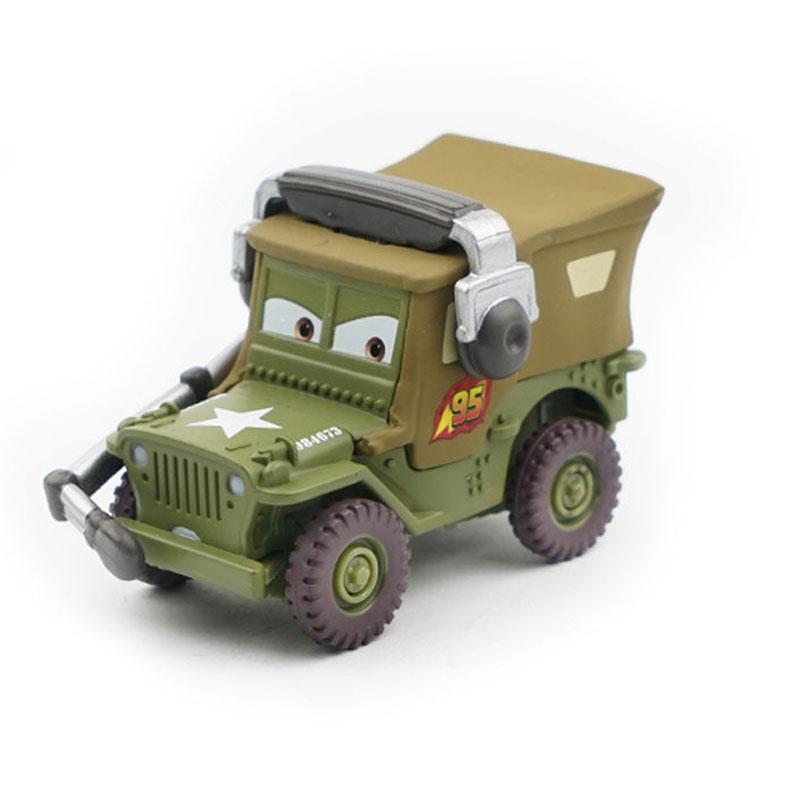 Pixar Cars Mangelversion Lightning McQueen Cruz Ramirez Tex Dinoco Sarge Metall Druckguss Fahrzeugmodell Spielzeug Kind Junge Geschenk