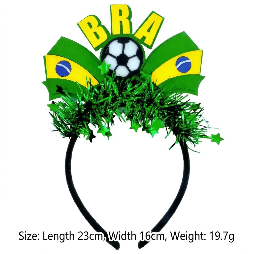 2026 Football Event National Team Flag Headband, Soccer Fan Cheering Hair Hoop Headwear For Cheerleading Fan Hair Hoop